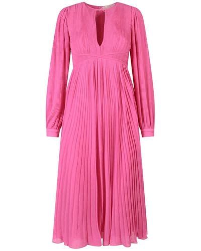 michael kors pull on knit ultra pink dress|Pink Michael Kors Dresses for Women .